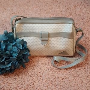 Liz Claiborne white Gray crossbody